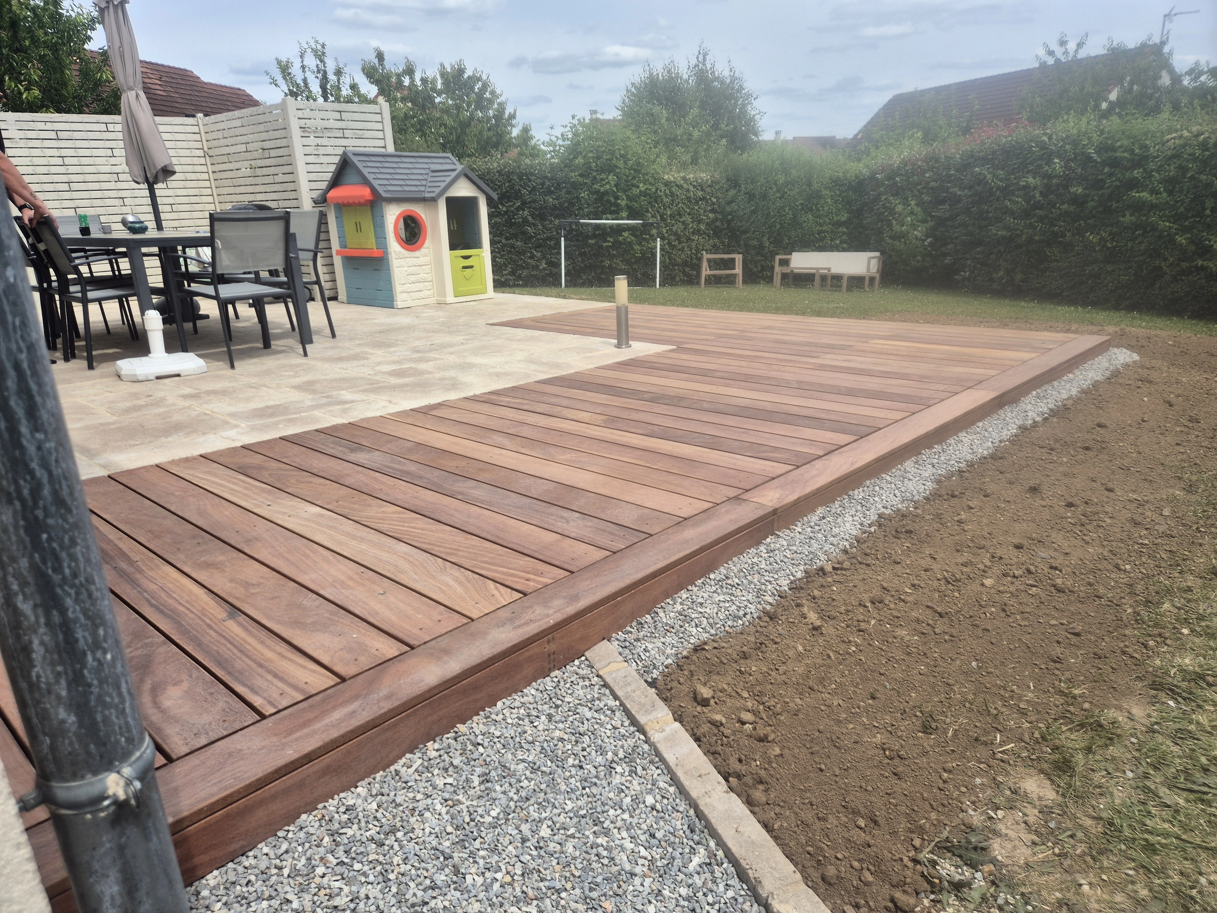 extension de terrasse en bois sur le Vendômois