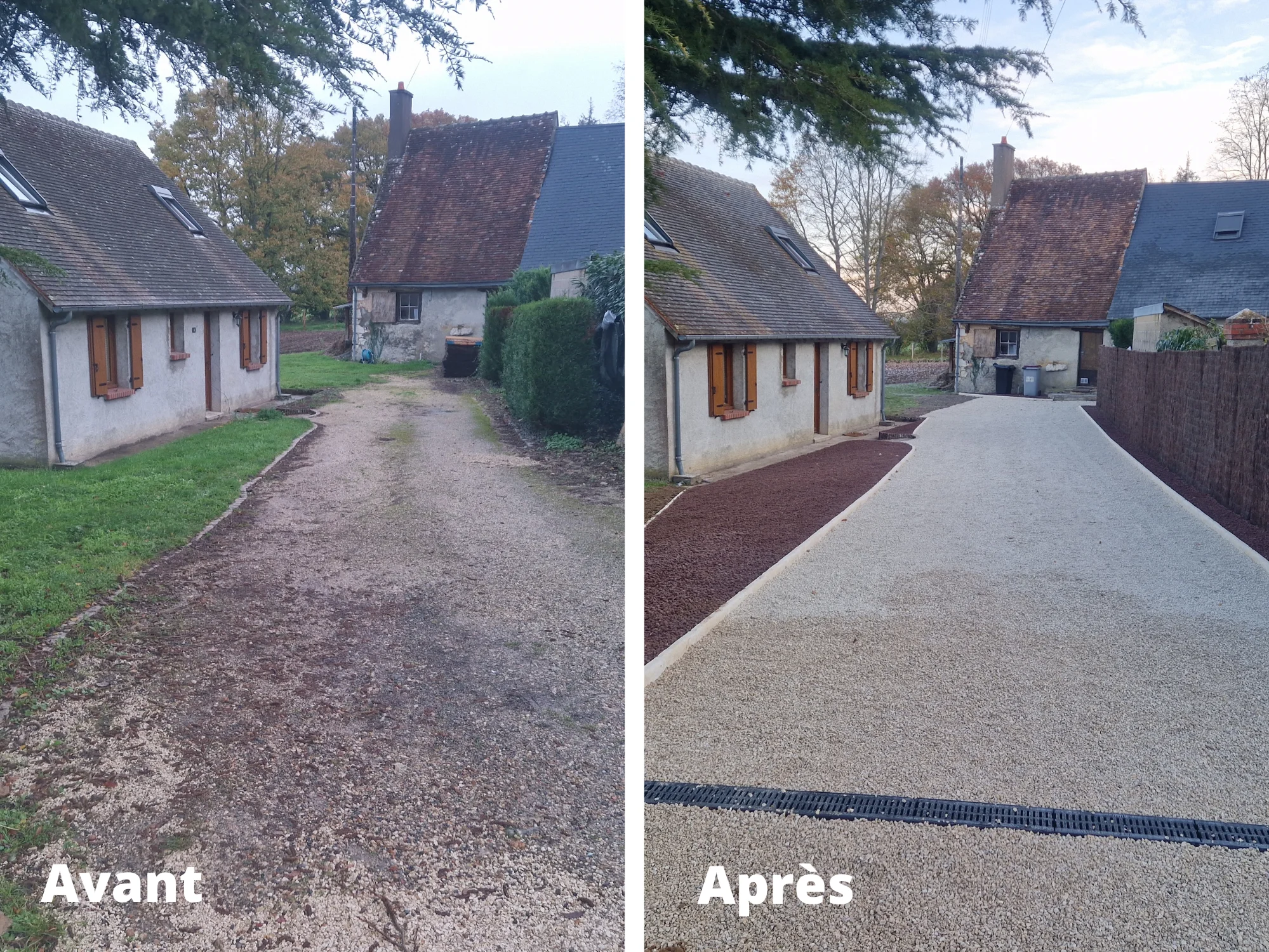 Aménagement de cour à Villiers-sur-loir